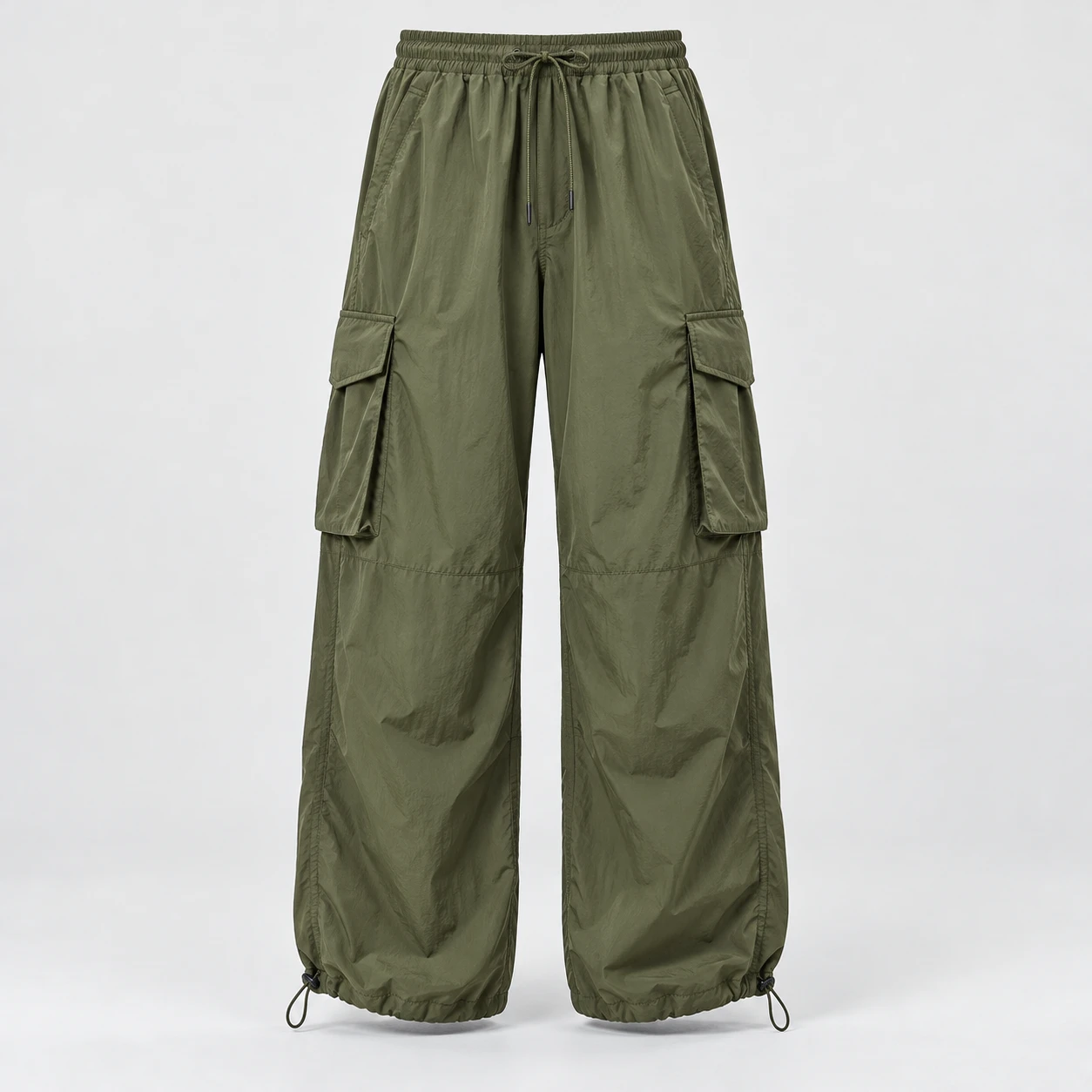 Drift Parachute Pants in Olive